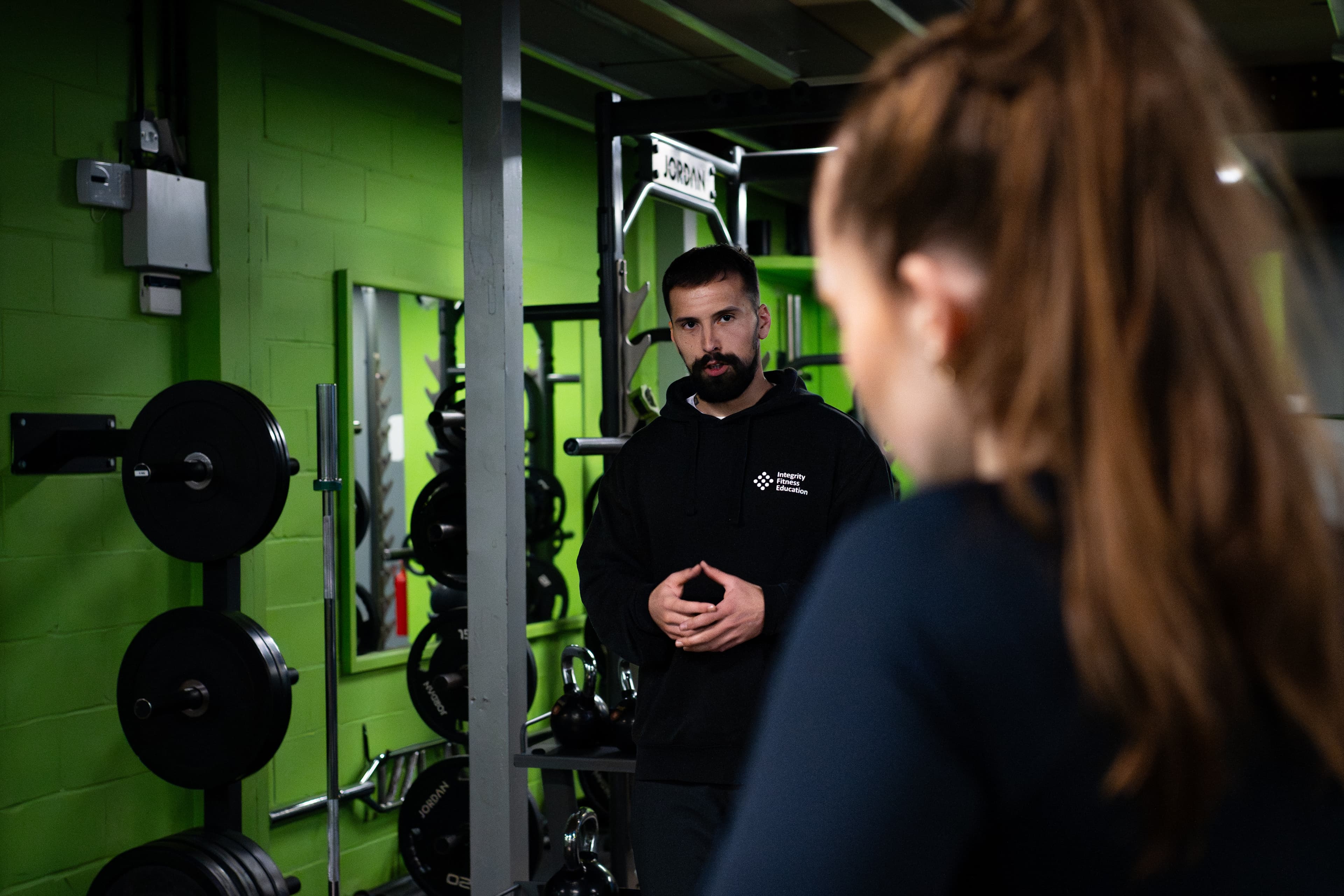 Students enjoying a personal training session together
